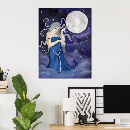 Poster de la naissance d'une étoile (Bureau à domicile)