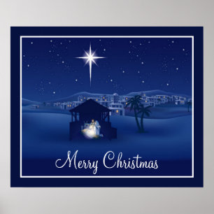 Poster de la Nativité de Noël Joyeux