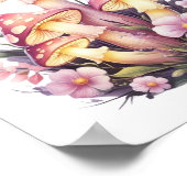 Poster de la nature enchantée de la prairie de cha (Coin)