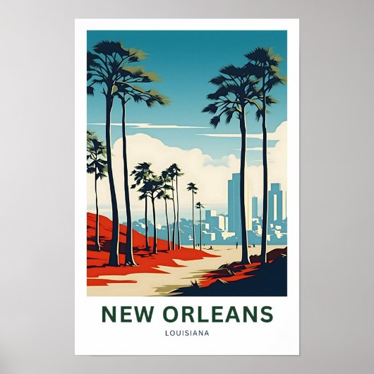 Poster de la Nouvelle-Orléans Louisiane (Devant)