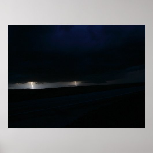 Poster de la nuit double éclair (Devant)