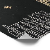 Poster de la nuit étoilée à Paris (Coin)