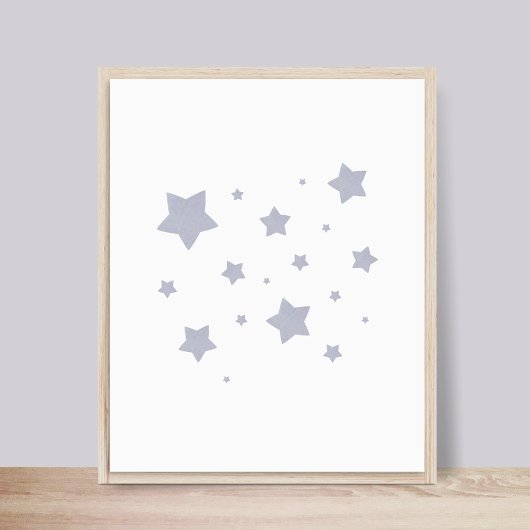 Poster de la Nursery Blue Stars