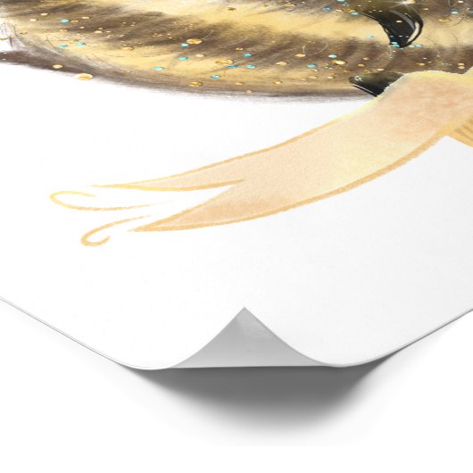 Poster de la Nursery Happy Bee (Coin)