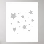Poster de la Nursery Stars Grey (Devant)