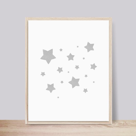 Poster de la Nursery Stars Grey