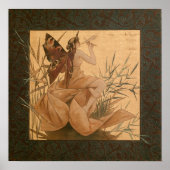 Poster de la nymphe ailée de Riquer CC0097 (Devant)