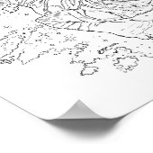 Poster de la page de coloriage du tigre (Coin)