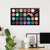 Poster de la palette de maquillage parties scintil (Bureau à domicile)