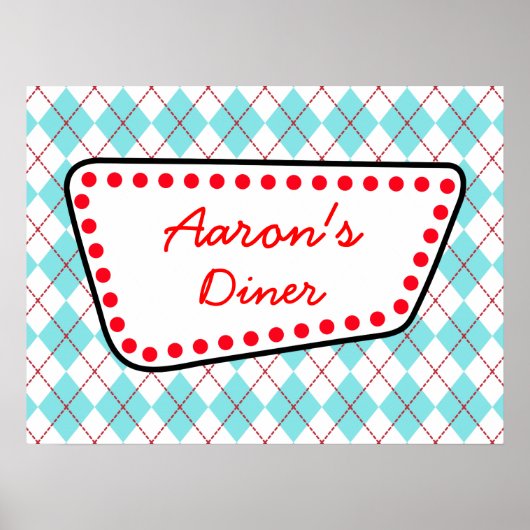 Poster de la pancarte du Jacquard customisé (Devant)