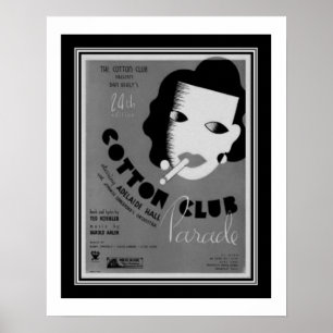 Poster de la parade Art Déco 1934 Cotton Club