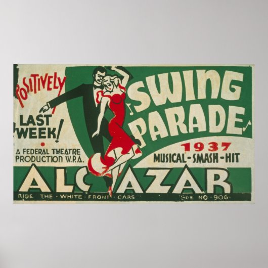 Poster de la parade vintage (Devant)