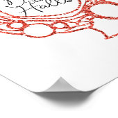 Poster de la Parties scintillant rouge Deck the Ha (Coin)