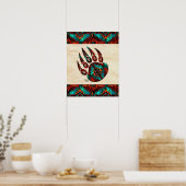 Poster de la patte de l'ours tribal (Cuisine)