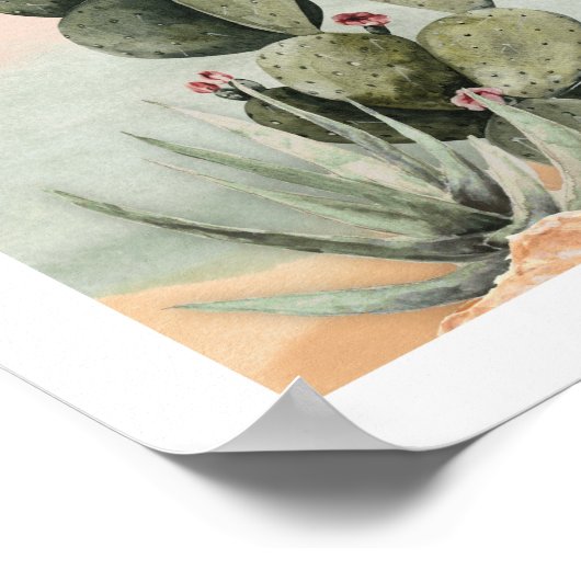 Poster de la pépinière Boho Cactus (Coin)