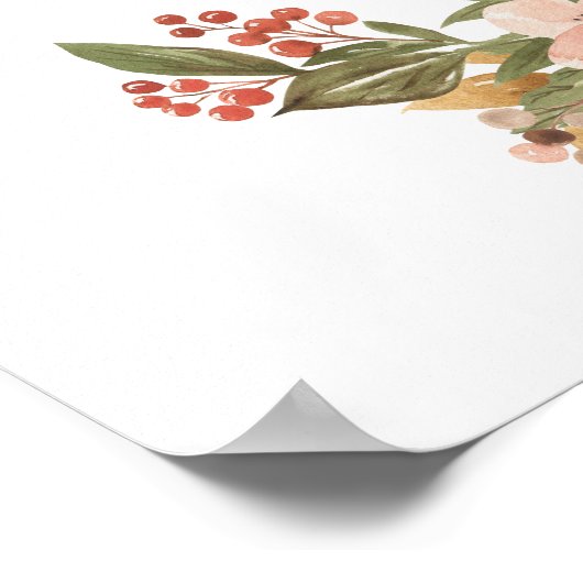 Poster de la pépinière de cerfs d'aquarelle (Coin)