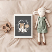 Poster de la pépinière de l'ours des bois