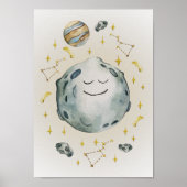 Poster de la pépinière de lune Imprimer Décor de l (Devant)