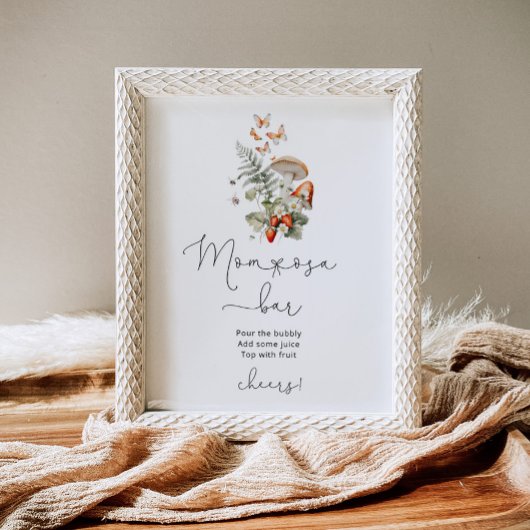 Poster de la petite chaudière de champignons maman