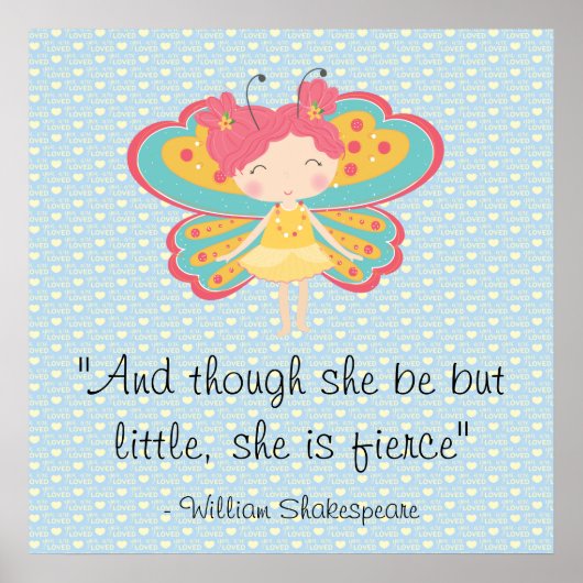Poster de la petite et fierce papillon (Devant)