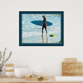 Poster de la petite surfeuse (Cuisine)