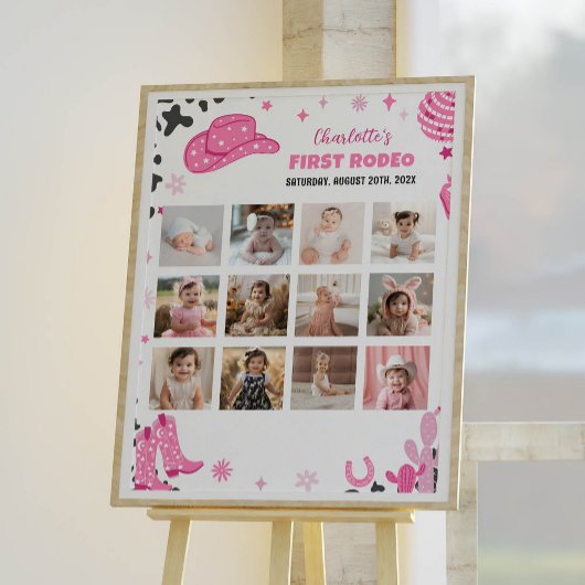 Poster de la photo de l'anniversaire de la fille D