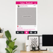 Poster de la photo du groupe de médias sociaux (Bureau à domicile)