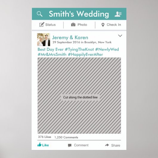 Poster de la photo du groupe de médias sociaux (Devant)