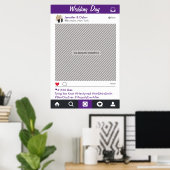 Poster de la photo du groupe de médias sociaux (Bureau à domicile)