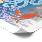 Poster de la pieuvre 12x12 (Coin)