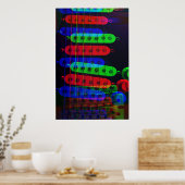 Poster de la pile de prises de guitare (Cuisine)