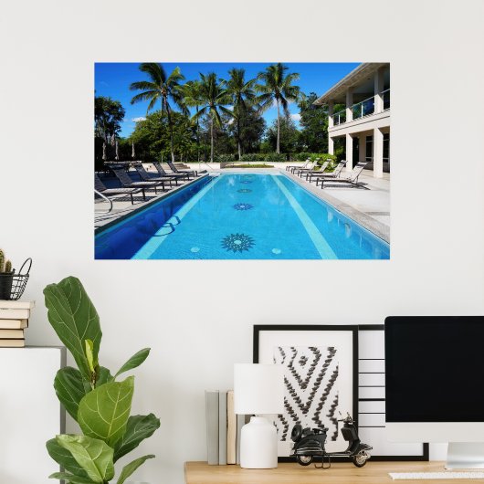 Poster de la piscine (Bureau à domicile)