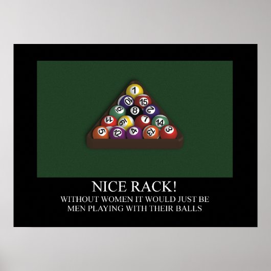Poster de la piscine de billard NICE RACK (Devant)