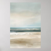 Poster de la plage côtière de Calm | Art marin mod (Devant)