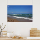 Poster de la plage de Padre Island (Cuisine)