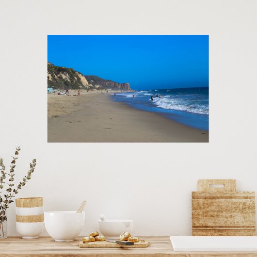 Poster de la plage de Zuma (Cuisine)