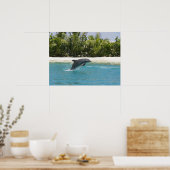 Poster de la plage Tropical Jumping Dolphin (Cuisine)