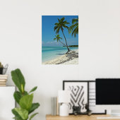 Poster de la plage tropicale (Bureau à domicile)