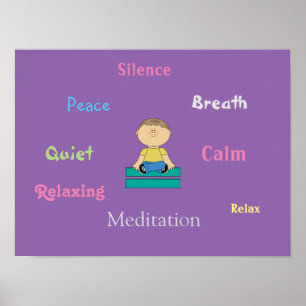 Poster de la pleine conscience et de la méditation