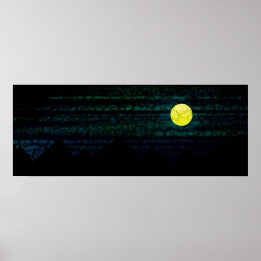 Poster de la Pleine lune de nuit noire (Devant)