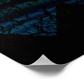 Poster de la Pleine lune de nuit noire (Coin)