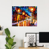 Poster de la pluie (Bureau à domicile)