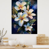 Poster de la Plumeria Hawaiian Moonlight (Cuisine)