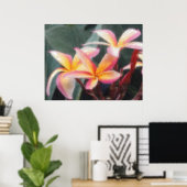 Poster de la Plumeria tropicale hawaïenne (Bureau à domicile)