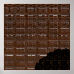 Poster de la pointe de chocolat