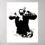 Poster de la poitrine de Pop Art Gorilla<br><div class="desc">Style Pop Art Moderne Animal Ordinateur Images - Logiciel Design Art</div>