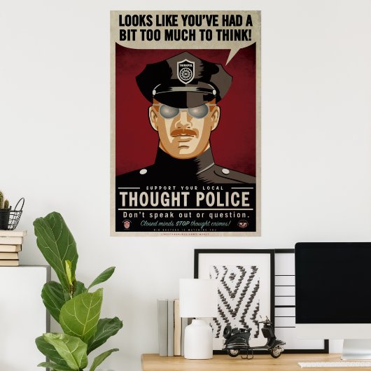Poster de la police (Bureau à domicile)