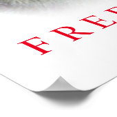 Poster de la porte de loup de liberté motivationne (Coin)