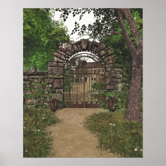 Poster de la porte du jardin (Devant)