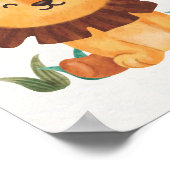 Poster de la pouponnière de Lion Cute Enfants Déco (Coin)